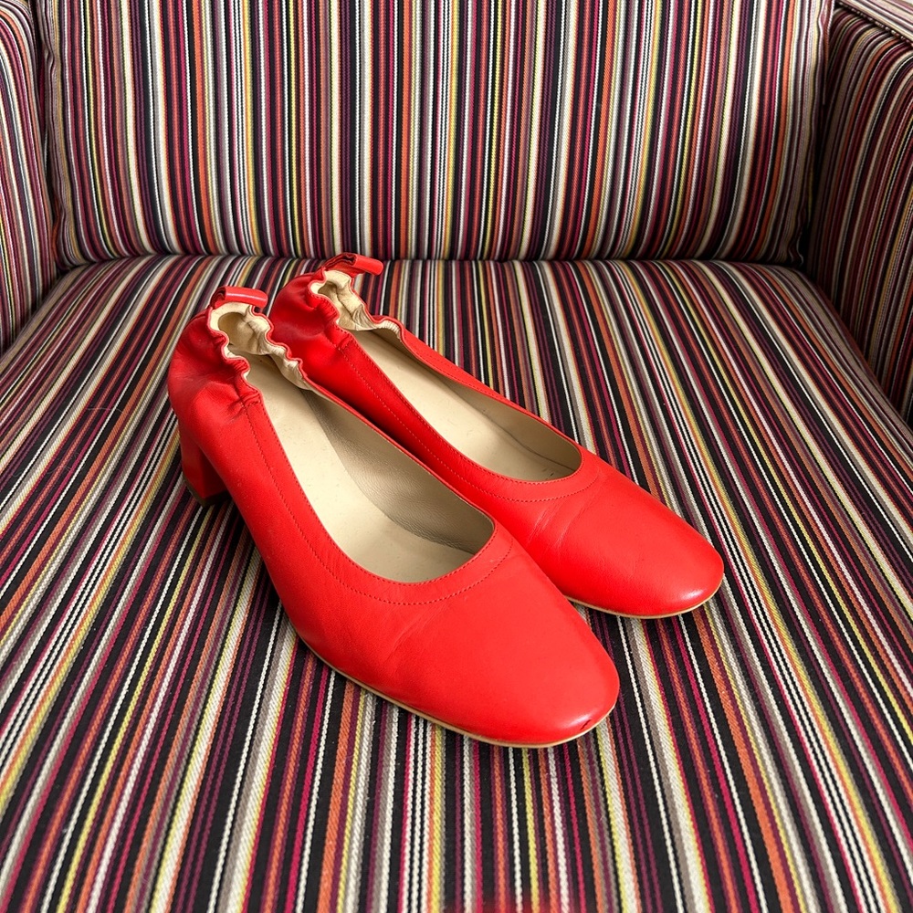 Everlane Day Heel in Poppy Red
